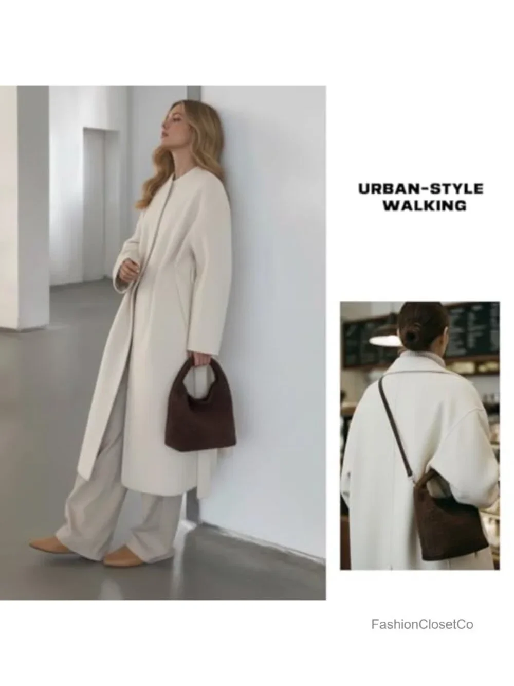 Suede Hobo Bag for Women, Retro Slouchy Tote with Small Pouch Purse, Woven